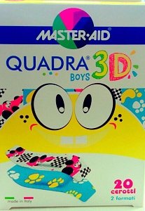 Maste- Aid Quadra 3D Boys 20 τσιρότα 
