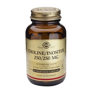 Solgar Choline 250mg & Inositol 250mg 50veg.caps