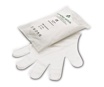 Alfa Gloves Γάντια Μίας Χρήσης Πολυαιθυλενίου 100τμχ (Medium)