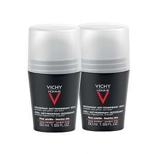 Vichy Homme Ανδρικό Αποσμητικό κατά του Ιδρώτα 48h (1+1) 2x50ml