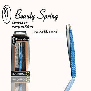 Beauty Spring Τσιμπιδάκι Φρυδιών Λοξό Χρωματιστό 1τμχ (Κωδικός-751)