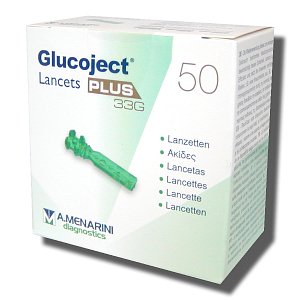 A.Menarini Glucoject Lancets PLUS 33G 50τμχ