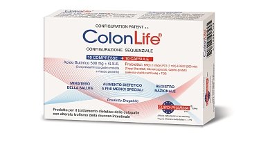 Colon Life της BIONAT Προβιοτικά για την αντιμετώπιση παθήσεων του παχέος εντέρου 2 καρτέλες Χ 10 δισκία
