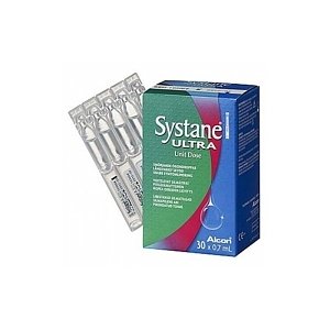 Alcon Systane Ultra Λιπαντικές Οφθαλμικές Σταγόνες, 30 x 0.7 ml