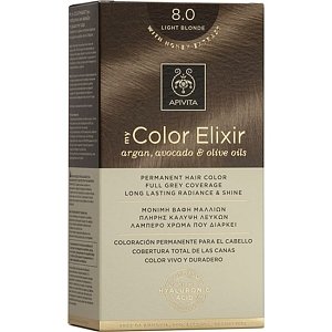 Apivita My Color Elixir Βαφή Μαλλιών 8.0 Ξανθό Ανοιχτό 1τμχ