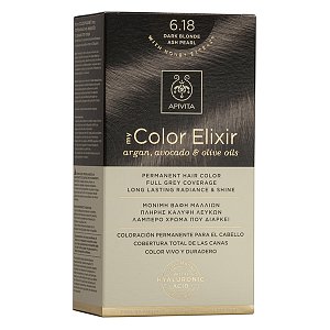 Apivita My Color Elixir Βαφή Μαλλιών 6.18 Ξανθό Σκούρο Σαντρέ Περλέ 1τμχ
