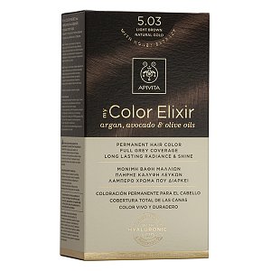 Apivita My Color Elixir Βαφή Μαλλιών 5.03 Καστανό Ανοιχτό Φυσικό Μελί 1τμχ