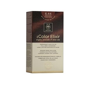 Apivita My Color Elixir Βαφή Μαλλιών 6.44 Ξανθό Σκούρο Έντονο Χάλκινο 1τμχ