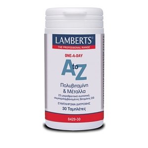 Lamberts A to Z One-A-Day Πολυβιταμίνη & Μέταλλα 30tabs
