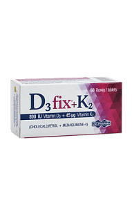 Uni-pharma D3 Fix 800IU + K2 45μg 60δισκία