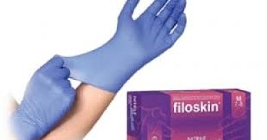 Filoskin  Εξεταστικά Γάντια Νιτριλίου Medium (7-8) 100τμχ Μπλε Χρώμα