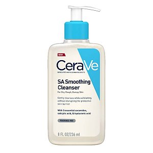CeraVe SA Smoothing Cleanser Τζελ Καθαρισμού για Ξηρές Επιδερμίδες 236ml