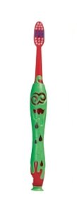 Elgydium Monster Οδοντόβουρτσα για Παιδιά 2 έως 6 ετών Κόκκινο-Πράσινο 1τμχ