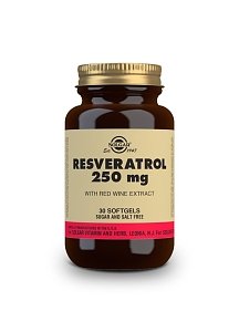 Solgar Resveratrol 250mg with Red Wine Extract 30softgels