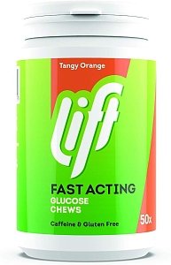 GlucoTabs Lift Fast Acting Μασώμενες Ταμπλέτες Γλυκόζης Γεύση Πορτοκάλι 50τμχ