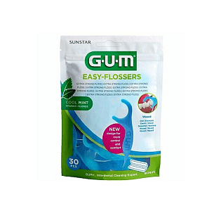 Gum Sunstar Easy-Flossers + Fluoride & Vitamin E 30τμχ