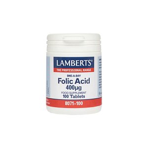 Lamberts Folic Acid (Φολικό Οξύ) 400μg 100tabs