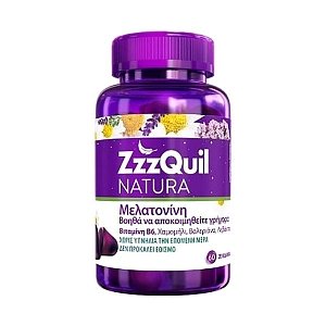 ZzzQuil Natura Συμπλήρωμα Διατροφής με Μελατονίνη 60ζελεδάκια