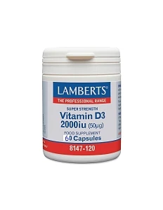 Lamberts Vitamin D3 2000iu (50μg) 60caps