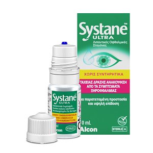 Alcon Systane Ultra Χωρίς Συντηρητικά - Λιπαντικές Οφθαλμικές Σταγόνες 10ml