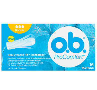 O.B. ProComfort Normal 16 Tampons