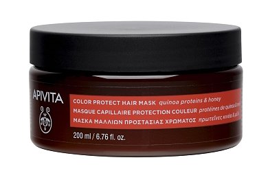 Apivita Color Protect Μάσκα Μαλλιών Προστασίας Χρώματος με Κινόα & Μέλι 200ml