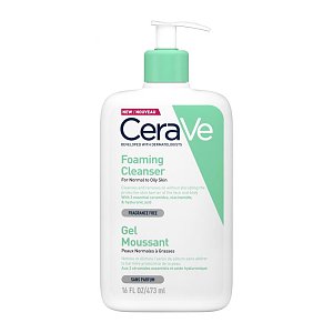 CeraVe Foaming Cleanser Τζελ Καθαρισμού για Κανονική έως Λιπαρή Επιδερμίδα 473ml