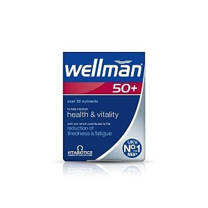 Vitabiotics Wellman 50+ Πολυβιταμίνη για Άνδρες άνω των 50 ετών 30tabs