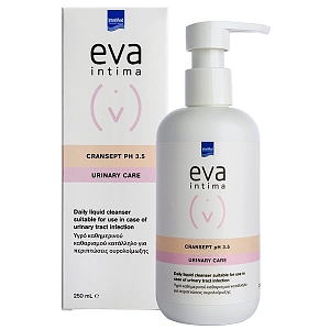 Eva Intima Wash Cransept pH 3,5 Ιδανικό για Περιπτώσεις Επαναλαμβανόμενων Ουρολοιμώξεων 250ml