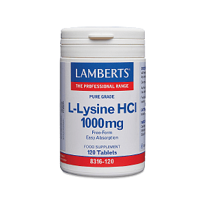 Lamberts L-Lysine HCL 1000mg 120tabs