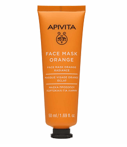 Apivita Face Mask Orange Μάσκα Προσώπου με Πορτοκάλι για Λάμψη 50ml