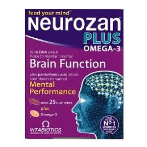 Vitabiotics Neurozan Plus Omega-3 για τη Πνευματική Ευεξία & τη Γνωσιακή Λειτουργία 28tabs & 28caps
