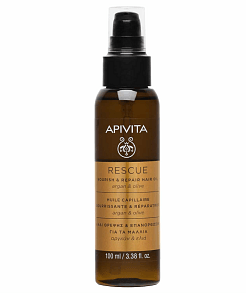 Apivita Rescue Hair Oil Λάδι Θρέψης & Επανόρθωσης για τα Μαλλιά με Έλαιο Αργκάν & Ελιά 100ml