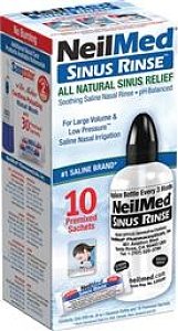 NeilMed Sinus Rinse για Ενήλικες 1 Φιάλη & 10 Ανταλλακτικά Φακελάκια