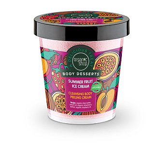 Organic Shop by Natura Siberica Body Desserts Summer Fruit Ice Cream Καθαριστικό Peeling Σώματος 450ml