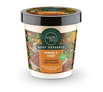 Organic Shop by Natura Siberica Body Desserts Almond & Honey Μους Θρέψης Σώματος 450ml