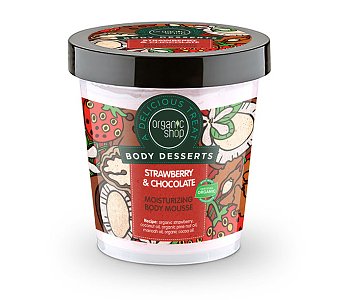 Organic Shop by Natura Siberica Body Desserts Strawberry & Chocolate Ενυδατική Μους Σώματος 450ml