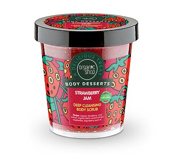 Organic Shop by Natura Siberica Body Desserts Strawberry Jam Απολεπιστικό Σώματος 450ml