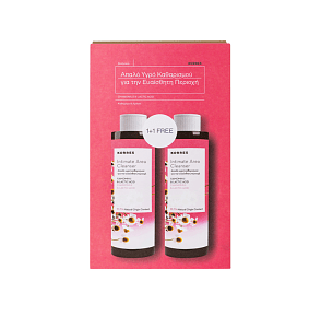 Korres Intimate Area Cleanser Σετ Γνωριμίας 1+1 Απαλό Υγρό Καθαρισμού για την Ευαίσθητη Περιοχή με Χαμομήλι & Γαλακτικό Οξύ 2x 250ml