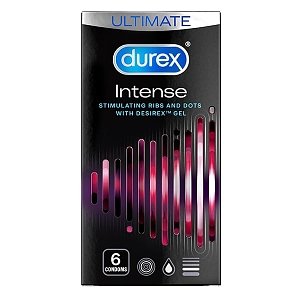 Durex Προφυλακτικά Intense με Διεγερτική Υφή & Άρωμα Μέντας 6τμχ