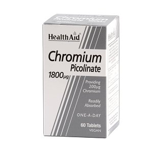 Health Aid Chromium Picolinate 1800μg One-A-Day 60tabs