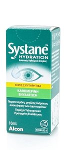 Alcon Systane Hydration Χωρίς Συντηρητικά - Λιπαντικές Οφθαλμικές Σταγόνες 10ml