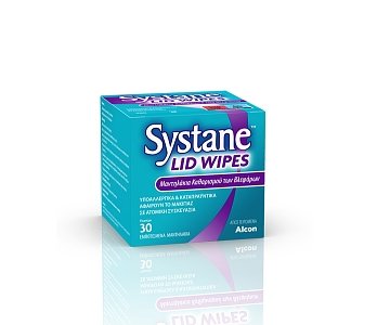 Alcon Systane® Lid Wipes Μαντηλάκια Καθαρισμού Βλεφάρων 30τμχ