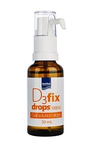 Intermed D3 Fix Drops Βιταμίνη D3 1000IU σε Σταγόνες 30ml