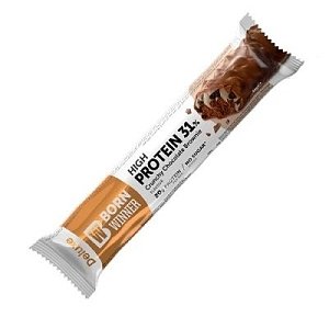 Born Winner Deluxe Μπάρα Πρωτεΐνης High Protein 31% Γεύση Crunchy Chocolate Brownie 64g