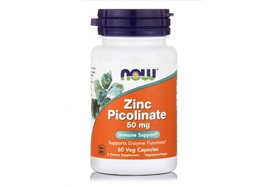 Now Foods Zinc Picollinate 50mg Immune Support 60veg.caps
