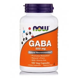 Now Foods GABA 500mg with Vitamin B-6 100veg.caps