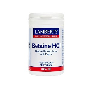 Lamberts Betaine HCI 324mg with Pepsin 5mg 180tabs
