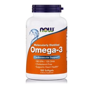 Now Foods Omega-3 Moleculary Distilled 100softgels