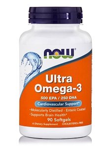 Now Foods Ultra Omega-3 500 EPA / 250 DHA 90softgels